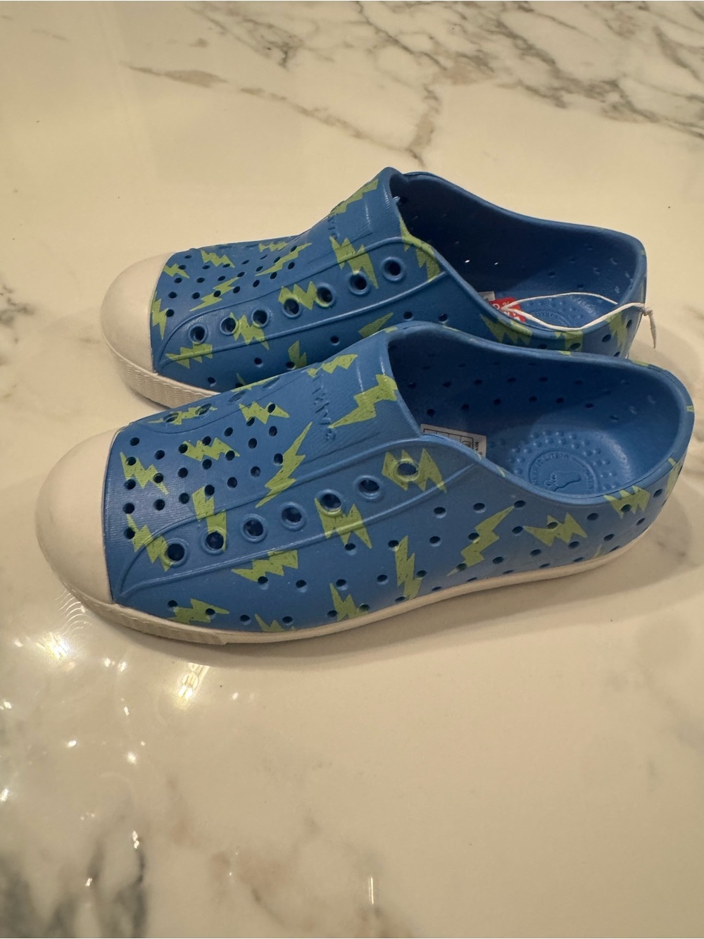 Native Kids Blue Lightning Casual Slip-On Shoes